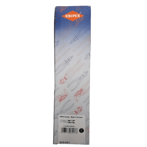 Knipex Plier Wrench, 250 mm Overall, Angled, Bent, Flat, Straight Tip, 52mm Jaw