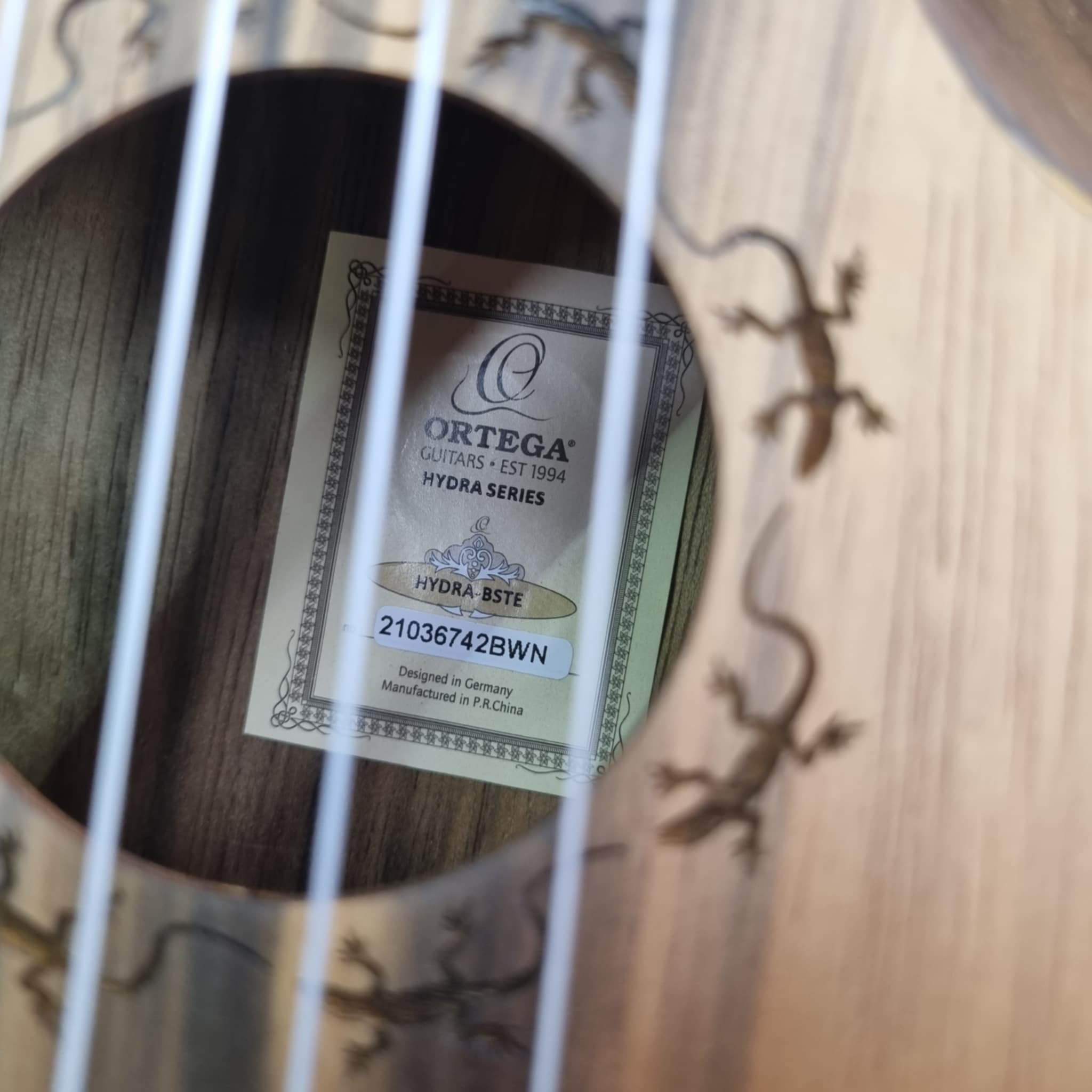 Ortega Guitars Hydra Custom Built Series Double Neck Tenor Acoustic-Electric Ukulele & Uke-Bass + Bag