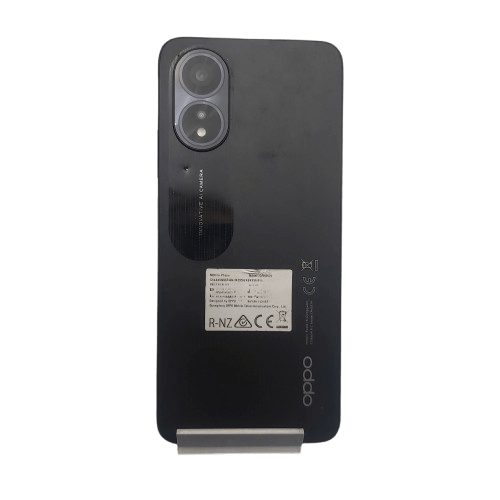 Oppo CPH2579 A38 Android Mobile Phone, Telstra Locked, Black, 128GB, Good Condition, Small Dent On Back (Shown), WIth Screen Protector Only (NA 1354350)