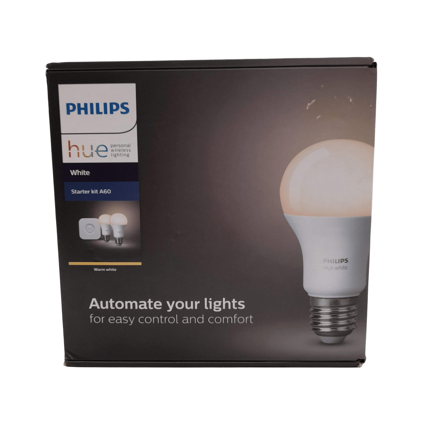 Philips Bulb Starter Kit A60 Warm White A60 + Box + Hue Bridge + Manual