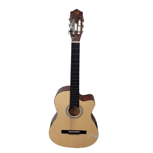Tribute 39 Inch Classical Acoustic Guitar Cutaway w/ Nylon Strings Gloss Finish ( Pickup Only )