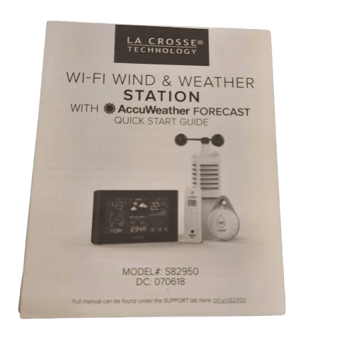 La Crosse Technology Wireless Weather Station S82950, Very Good Condition, With Box, Manual, Sensors, AC Adaptor (NA)