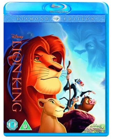 The Lion King Diamond Edition Blu Ray – Very Good Condition