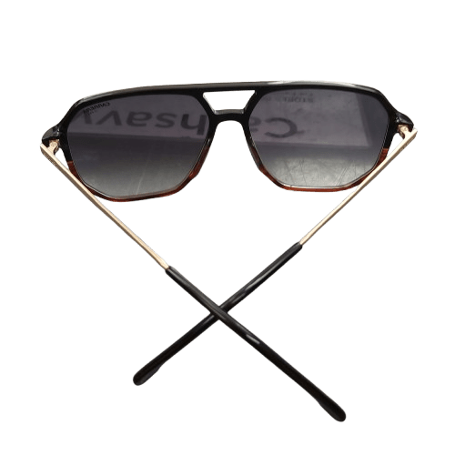 Men’s Carrera WR79K Aviator Sunglasses, 145-59-15, Black/Gold, Excellent Condition With Case + Cleaning Cloth (CP 1346476)