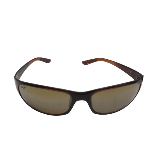 **Maui Jim MJ417-26B Twin Falls Sunglasses, Brown, Good Condition, Slight Scuff On One Lens, With Generic Soft Bag**