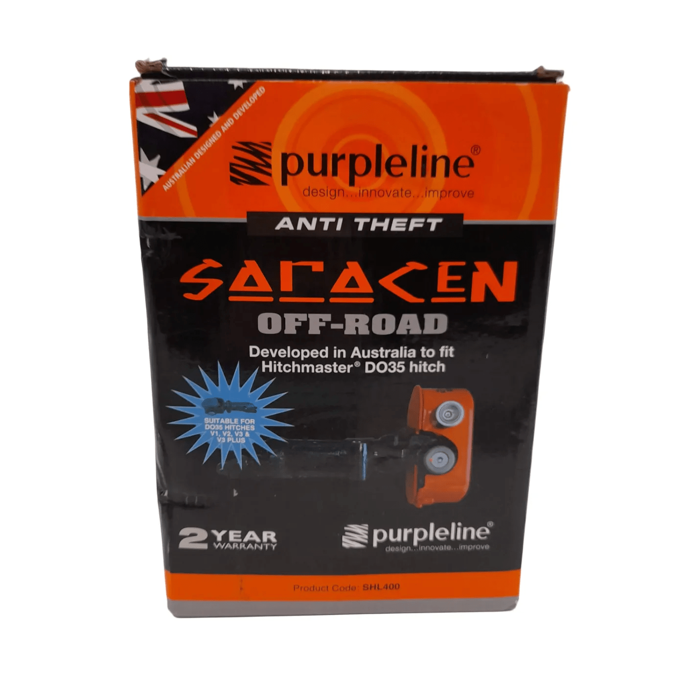 Saracen Lock SHL400 with 3 Keys + Box + Manual (WL 1355163)