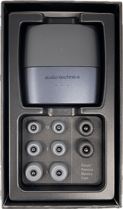 Audio-Technica Quietpoint Hybrid Noise Cancelling Earphones In Box