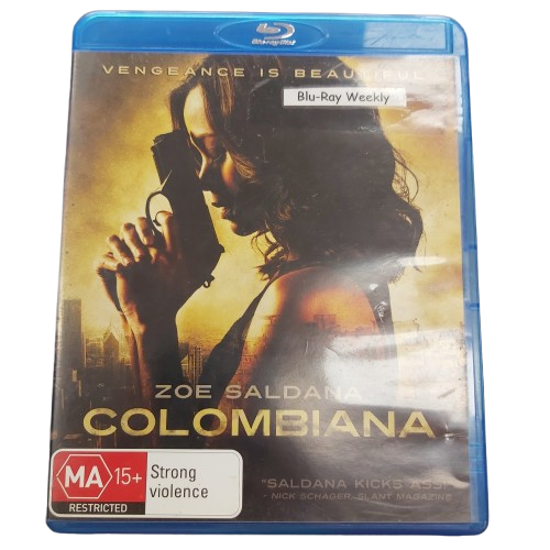 Colombiana (2011) Bluray, Ex Rental Good Condition – Case Damaged