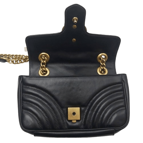 Gucci GG Marmont Black Handbag – With Dust Bag, Condition As Pictured