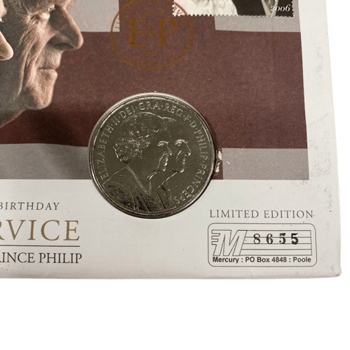 Lifetime of Service Coin. Her Majesty the Queen and Prince Phillip.