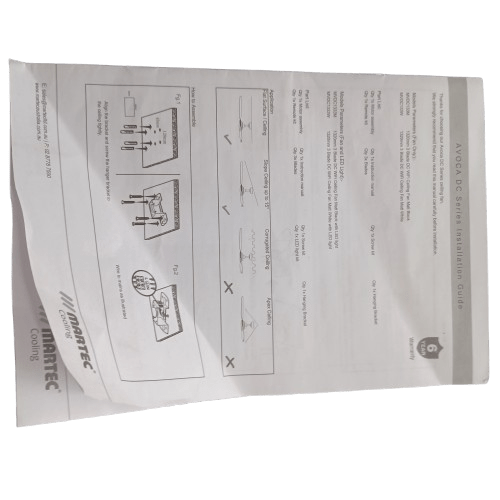 Viper Ceiling Fan DC 31320 (WR)