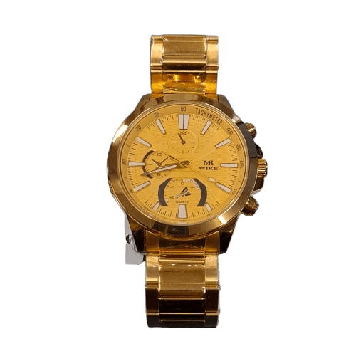 MK Stainless Steel Mens Watch Gold With Tag (GE)