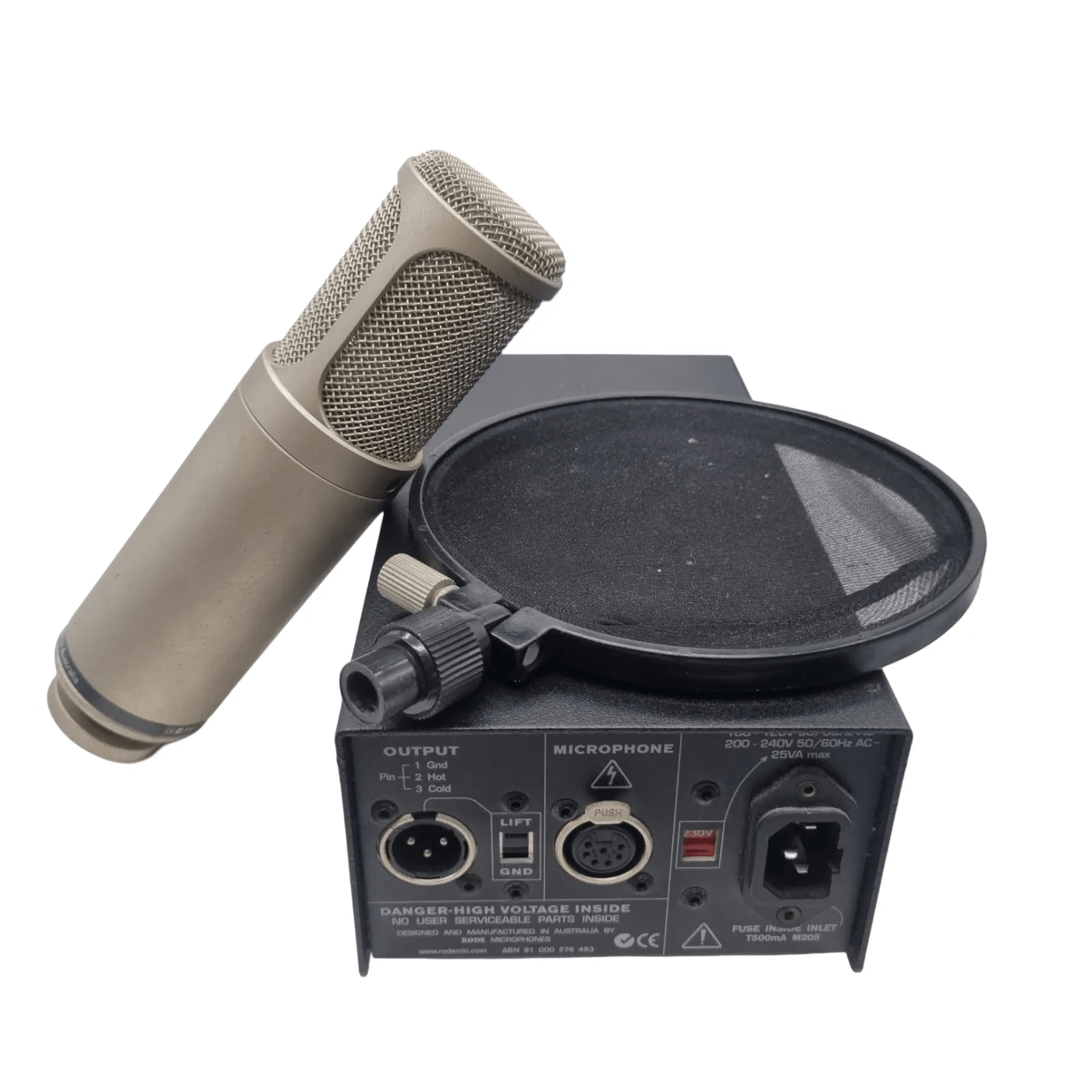 RODE Microphone K2 with Stand, Lead, and Power Supply (WR)