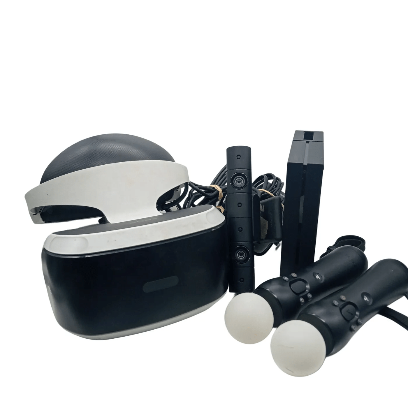 Sony PlayStation VR Headset (White) Bundle with Power Box, Sensor, and 2 Controllers  (WR 1345287)