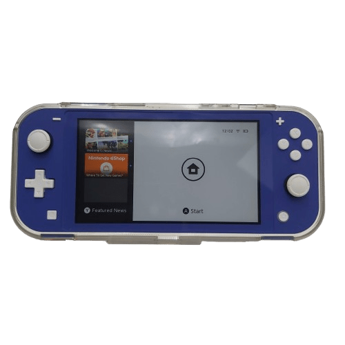 Nintendo Switch Lite HDH-001 Blue – Handheld Console with Clear Case (No Charger)