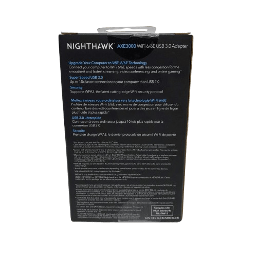 Netgear A8000 Nighthawk AXE3000 WiFi 6E USB 3.0 Adapter Like New
