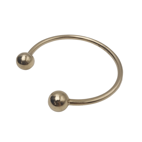 9ct Yellow Gold Horseshoe Bangle – 30g – 6.5 x 6cm – 4mm Thickness