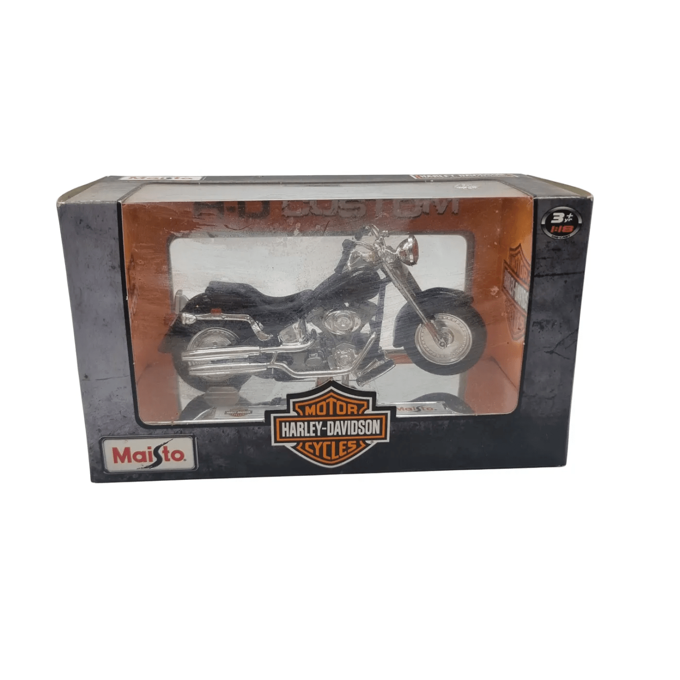 Maisto – Harley Davidson Model Bike: 2004 FLSTFI Fat Boy *Sealed In Box*
