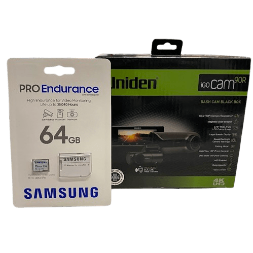 Uniden iGO 90R Dash Camera With Box And SD Card (NG1350123)