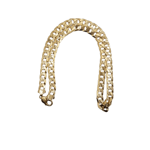 Men’s 9 Carat Solid Gold Curb Chain – 70.6g, 55cm