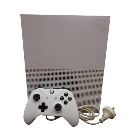 Microsoft Xbox One S with Power Cord and Controller