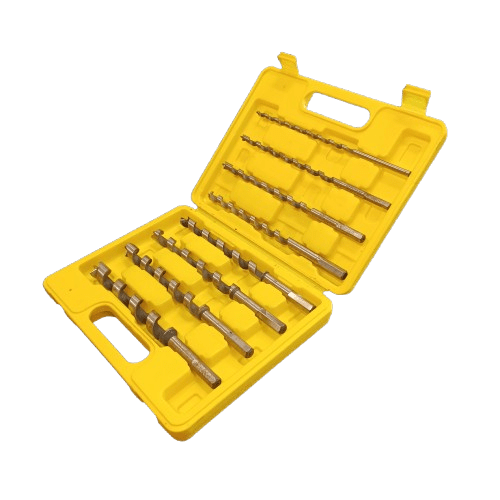 Jonnesway Drill Bits 8 Total In Yellow Case