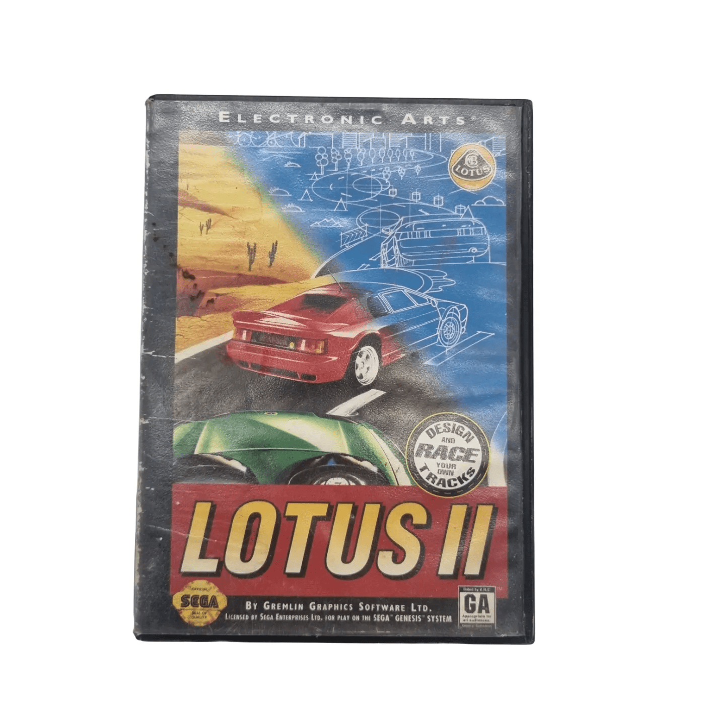 SEGA Game Cartridge – Lotus II in Case (WR)