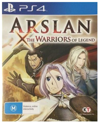 Sony Playstation 4 Arslan: The Warriors Of Legend, Very Good Condition, With Case
