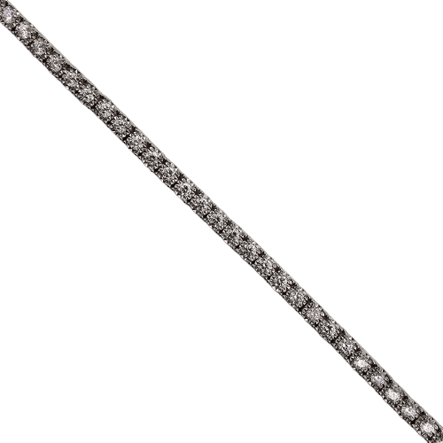 Ladies 18ct White Gold Illusion Set Diamond Tennis Bracelet 16.50cm 2.00ct TDW With Valuation  (MR)