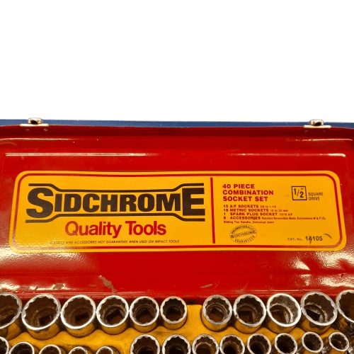 Sidcrome Socket Set 14105 40 Pce Combination Socket Set 1/2 Square Drive