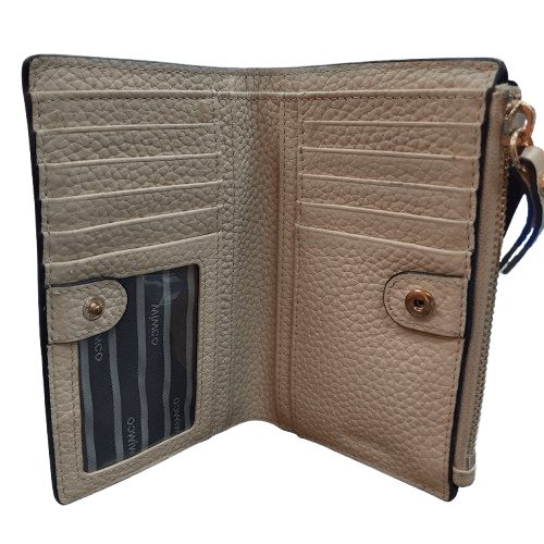 Ladies Mimco Orbit Wallet, Medium, Pearl Leather, Like New With Tags