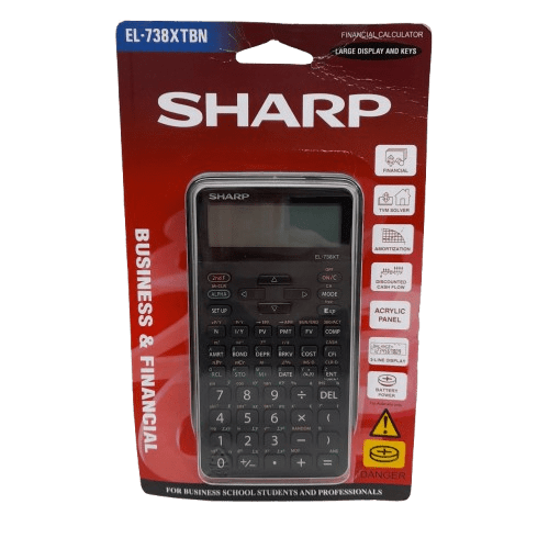 Sharp EL738XTBN Financial Calculator Like New