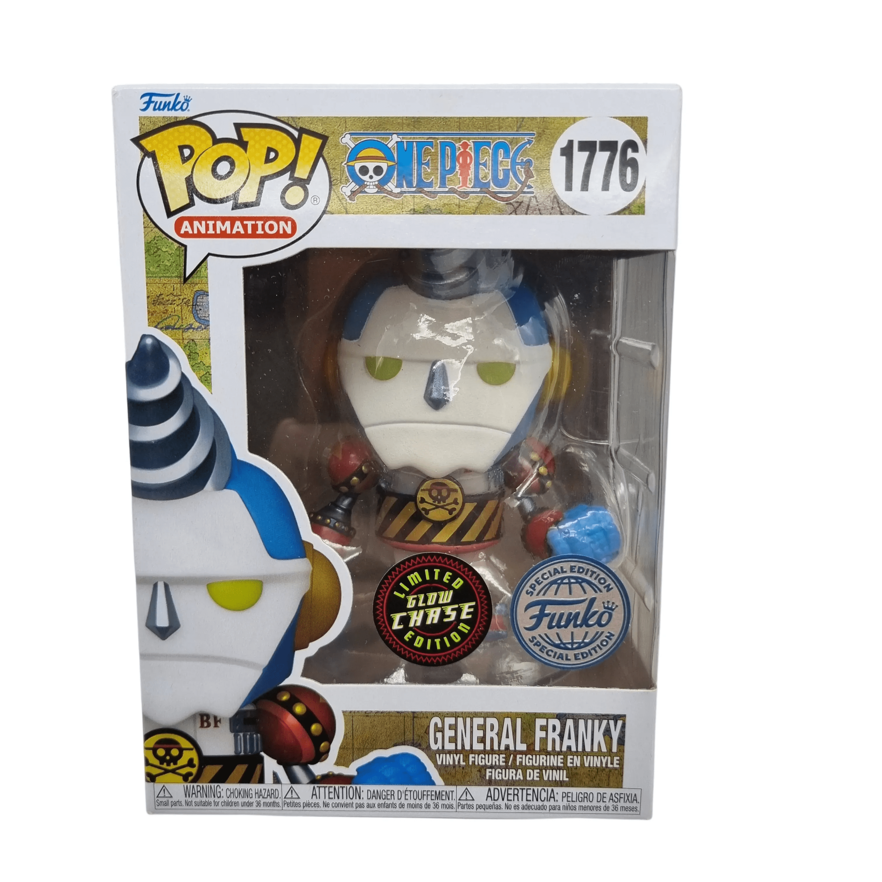 Funko POP! Vinyl Figurine – One Piece #1776 General Franky – Limited Glow Chase Special Edition