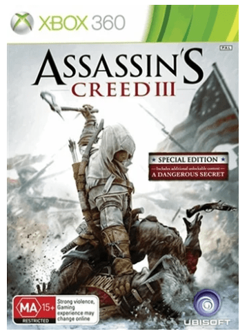 Assassins Creed 3 Xbox 360 Game – Good Condition With Manual