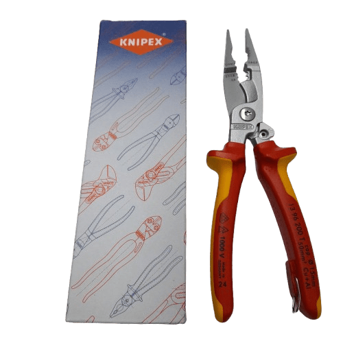 Knipex Combination Pliers, 200 mm Overall, Straight Tip