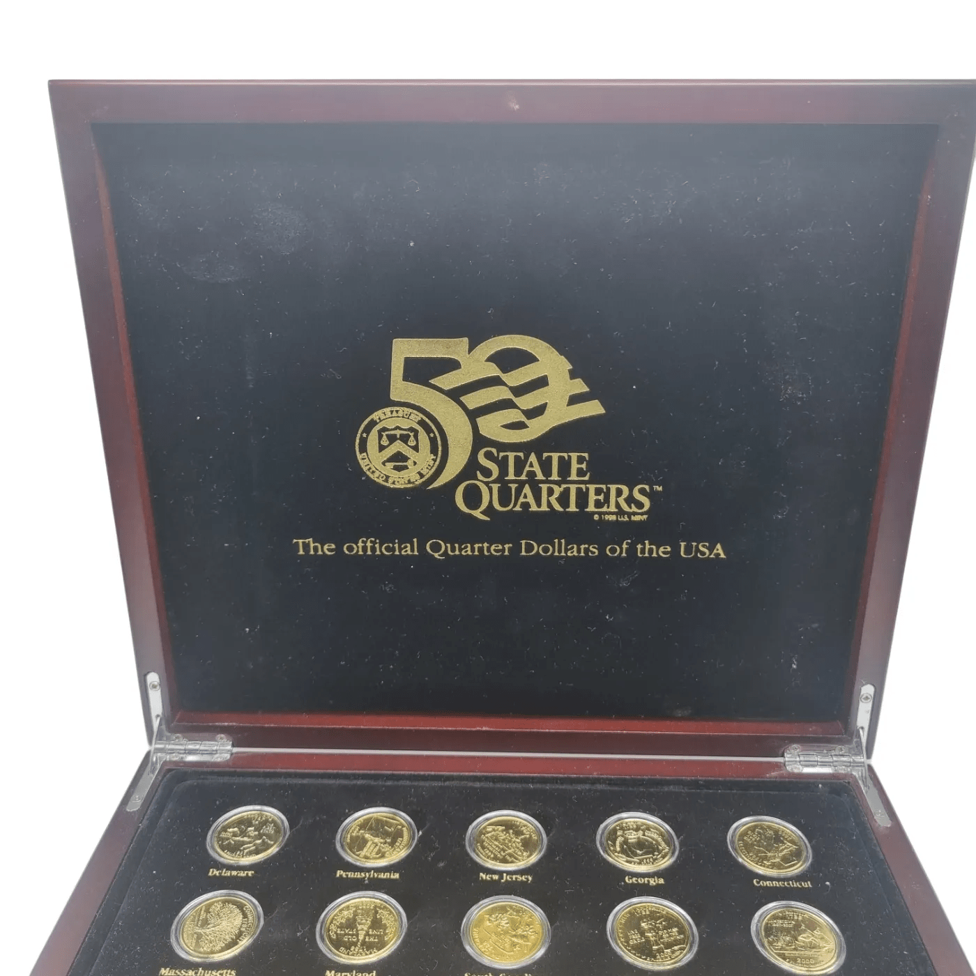 50 State Quarters: The Official Quarter Dollars of the USA *In Wooden Case*