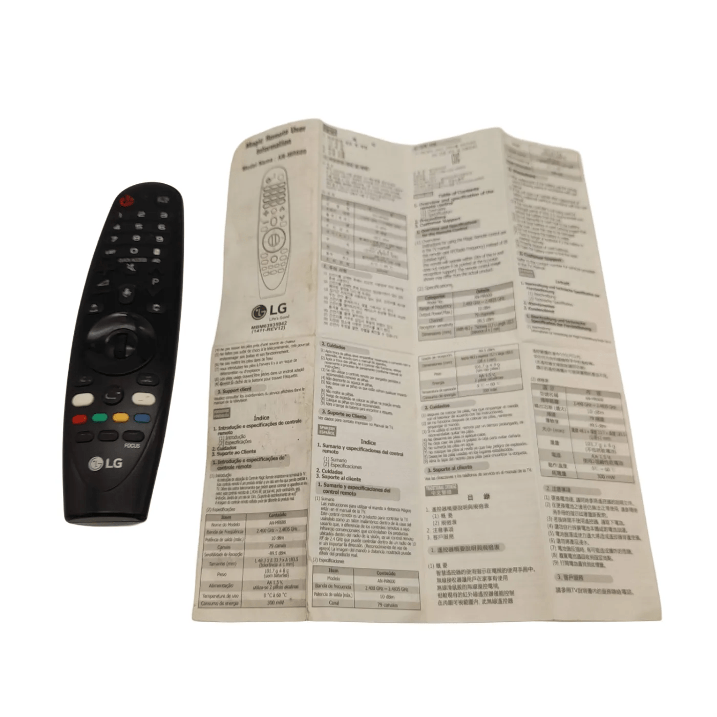 LG Tv Magic Remote Control (AN-MR18BA) + Manual