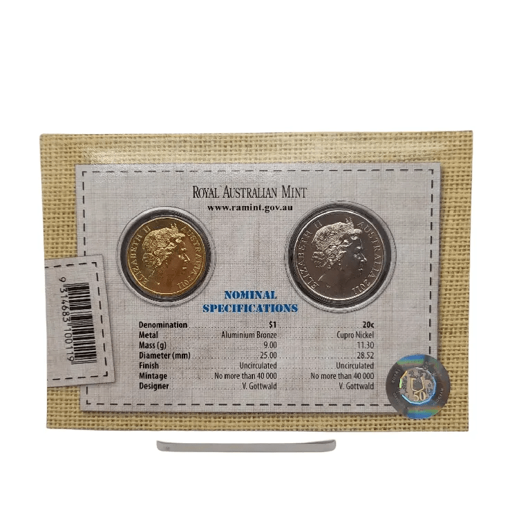 2011 Royal Australian Mint Australian Wool Two Coin Mint Set