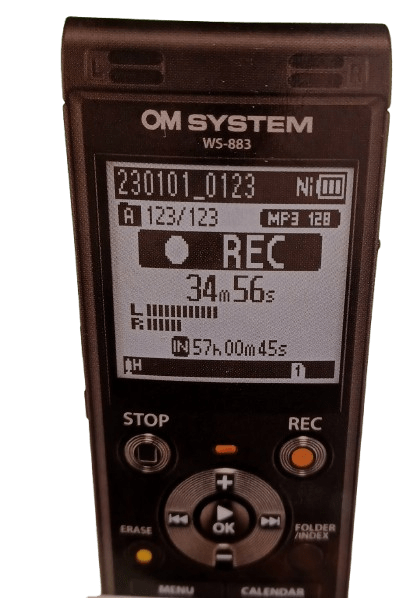 OM-Systems WS-883 Voice Recorder Silver (LE 1338890)
