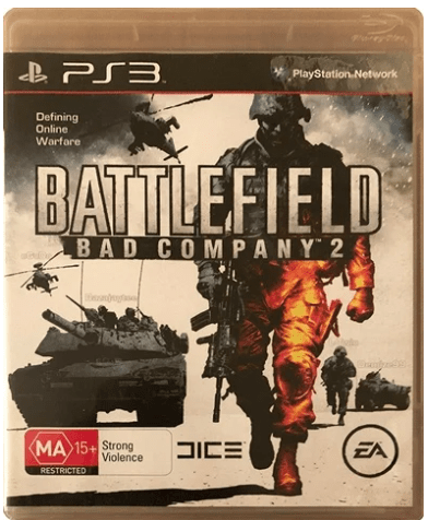 Battlefield: Bad Company 2 Playstation 3 Game Platinum  – Good With Manual
