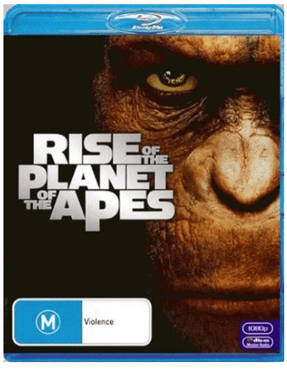 Rise Of The Planets Of The Apes Blu Ray In Plastic Still