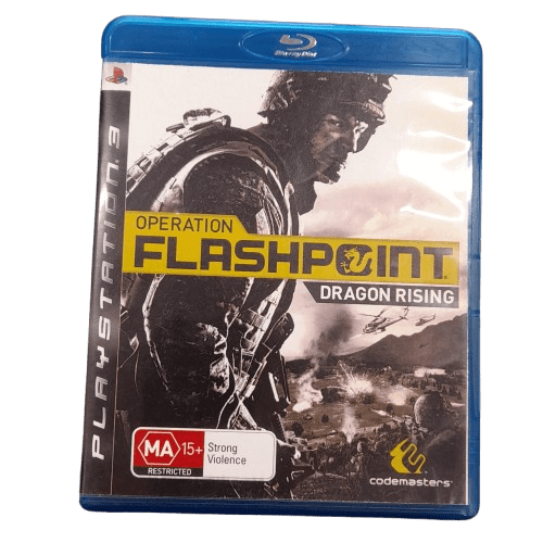 Playstation 3 Operation Flashpoint: Dragon Rising, Excellent Condition With Bluray Case And Manual, Crack In Centre Spindle