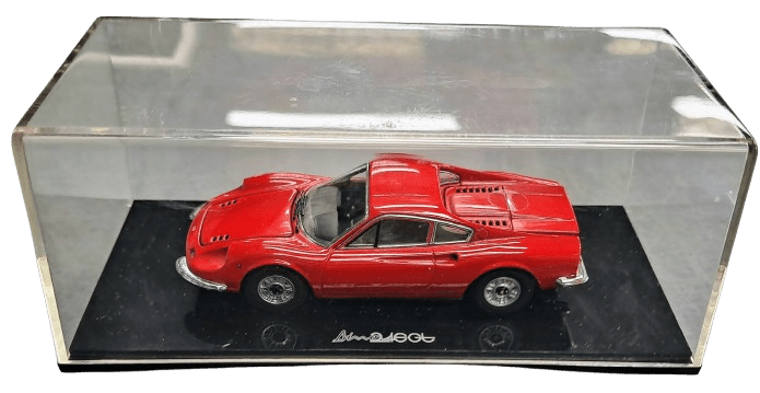 Ferrari Dino 246 GT Collectable Model Car 1:64 Scale with Case