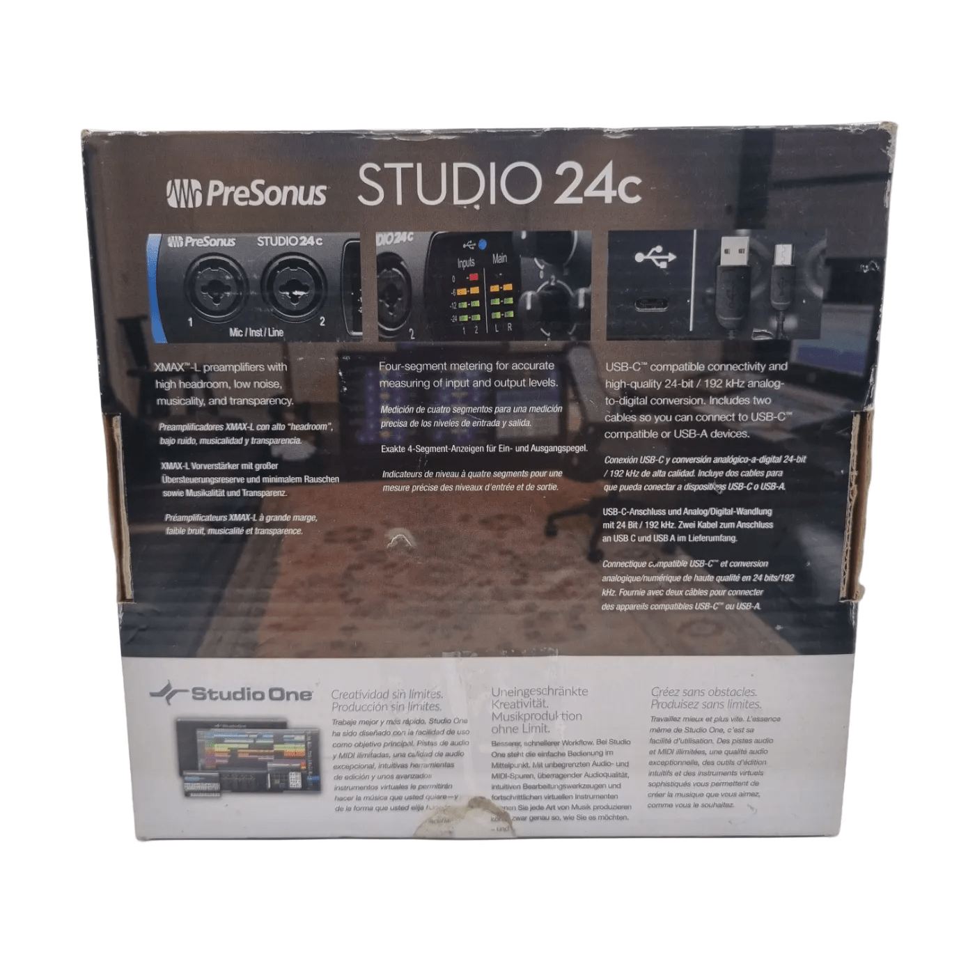 PreSonus Studio 24c USB-C Audio Interface In Box