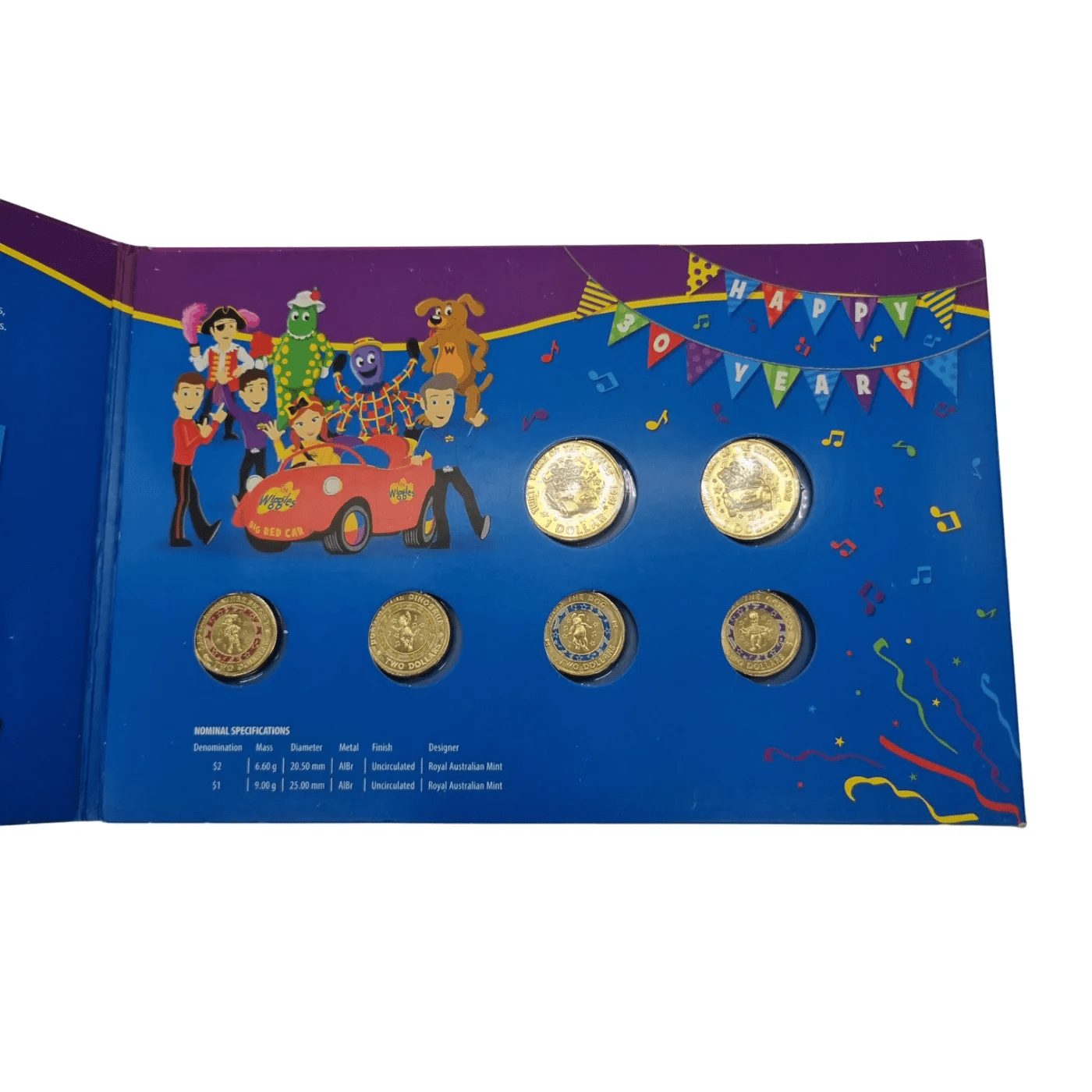 2021 The Wiggles 30th Anniversary 6-Coin Collection (WR 1342282)
