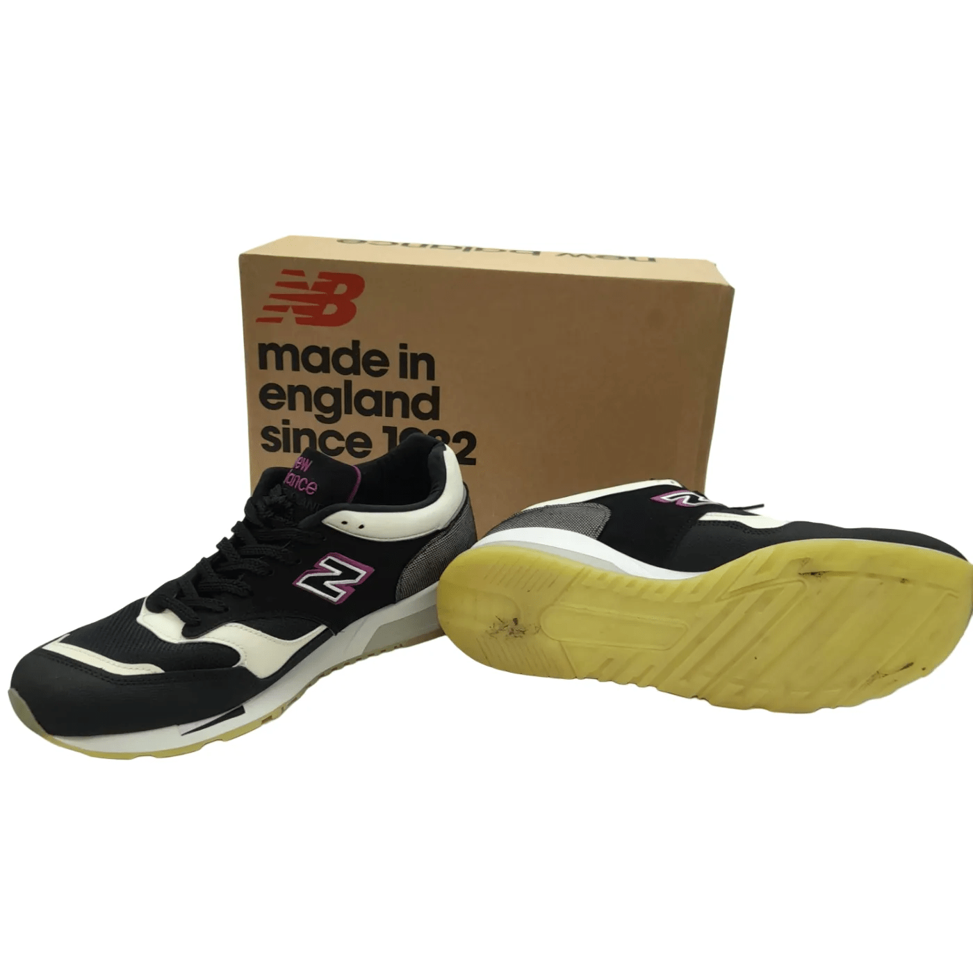 New Balance Shoes 1500 Made in England Black/White/Purple in Box (WR 1353273)