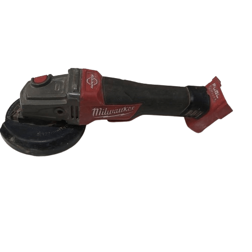 Milwaukee 18v Angle Grinder M18 CAG125XPDB SKIN ONLY, Red/Black, Heavy Wear + Tear, With Guard + Disc