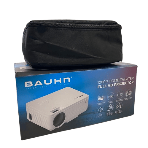 Bauhn Portable Projector – With Orignal Box, Remote and Carry Case (NG 1356992)