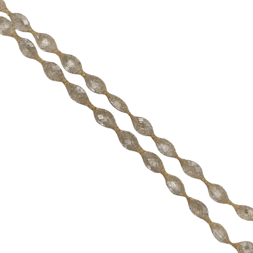 14ct Yellow Gold Mesh Necklace with Clear Stones – 11.4g – 25.0 cm – Stamped 14K