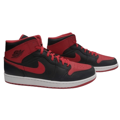 Nike Air Jordan 1 Mid – Size 13 Black Fire Red White (With Box) ‘Alternate Bred’
